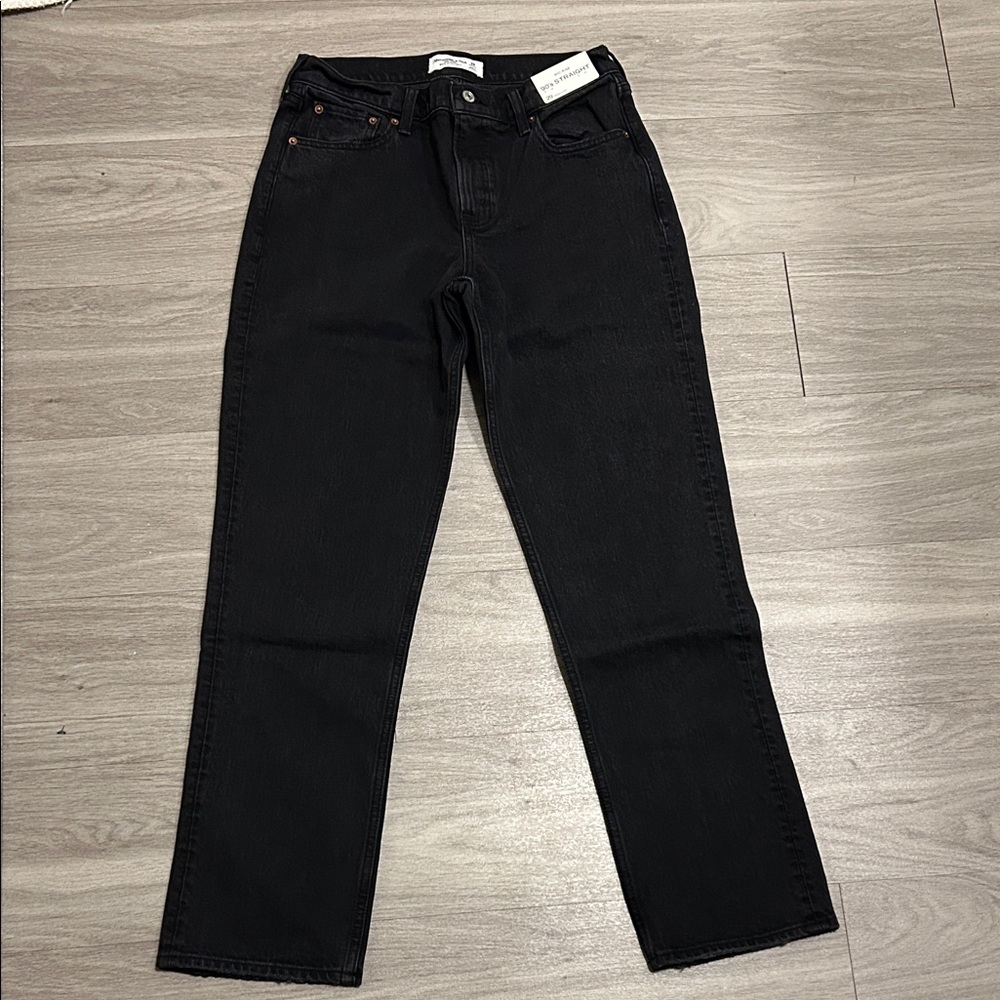 Abercrombie & Fitch Black 90's Straight Jeans
